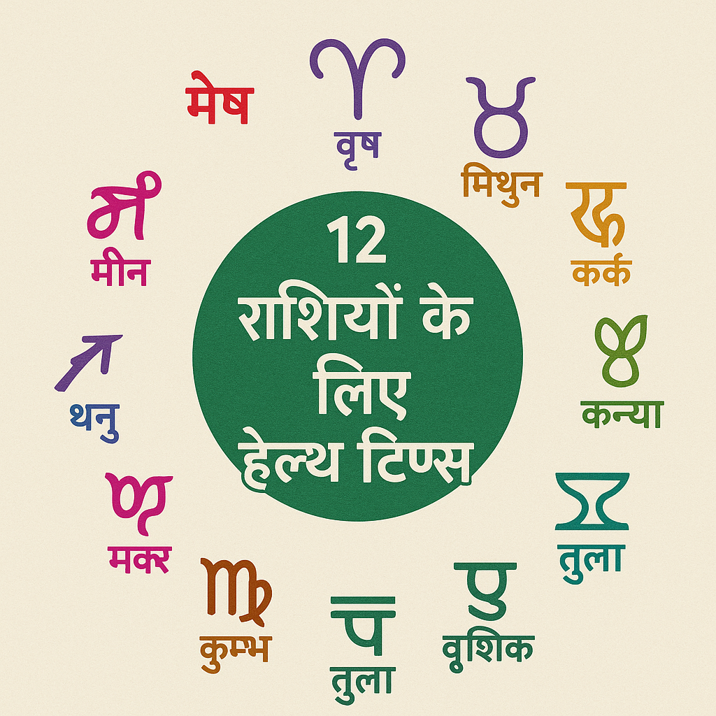 12 राशियों के लिए हेल्थ टिप्स